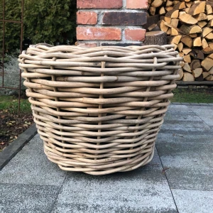 Donica z grubego rattanu D69 cm H53 cm
